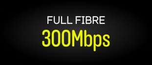EE Full Fibre 300 broadband package with 308Mbps download speeds